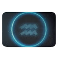 Blue Aquarius Zodiac Sign Print Indoor Door Mat
