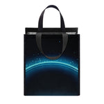 Blue Aquarius Zodiac Sign Print Insulated Lunch Tote