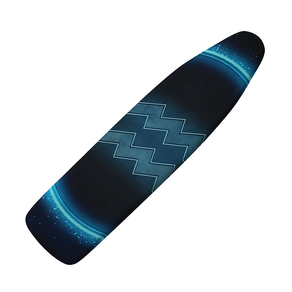 Blue Aquarius Zodiac Sign Print Ironing Board Cover