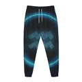 Blue Aquarius Zodiac Sign Print Jogger Pants