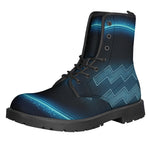 Blue Aquarius Zodiac Sign Print Backpack