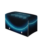 Blue Aquarius Zodiac Sign Print Leather Tissue Box Cover