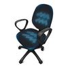 Blue Aquarius Zodiac Sign Print Office Chair Cover