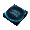 Blue Aquarius Zodiac Sign Print Outdoor Seat Cushion Cover
