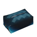 Blue Aquarius Zodiac Sign Print Rectangle Tissue Box Cover
