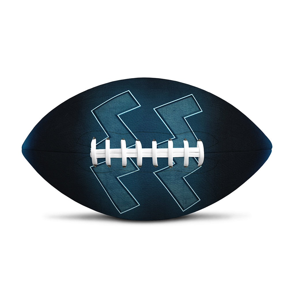 Blue Aquarius Zodiac Sign Print Rugby Ball