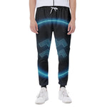 Blue Aquarius Zodiac Sign Print Scuba Joggers
