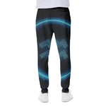 Blue Aquarius Zodiac Sign Print Scuba Joggers