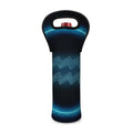 Blue Aquarius Zodiac Sign Print Single Neoprene Wine Tote
