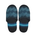 Blue Aquarius Zodiac Sign Print Slippers