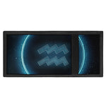 Blue Aquarius Zodiac Sign Print Trifold Wallet