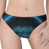 Blue Aquarius Zodiac Sign Print Women's Thong