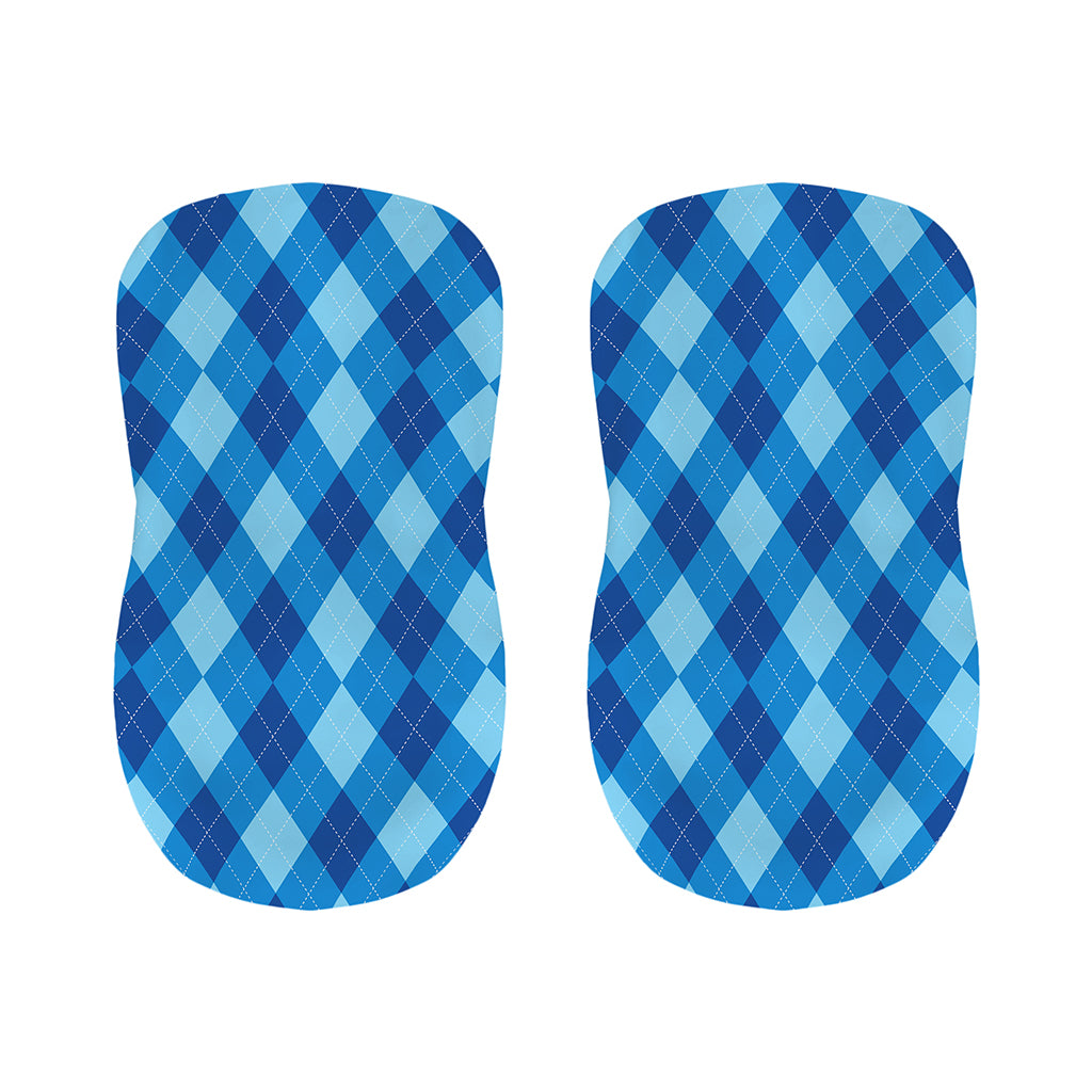 Blue Argyle Pattern Print Bar Stool Covers
