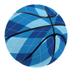 Blue Argyle Pattern Print Basketball
