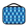 Blue Argyle Pattern Print Classic Bible Case