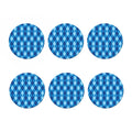 Blue Argyle Pattern Print Coaster Set