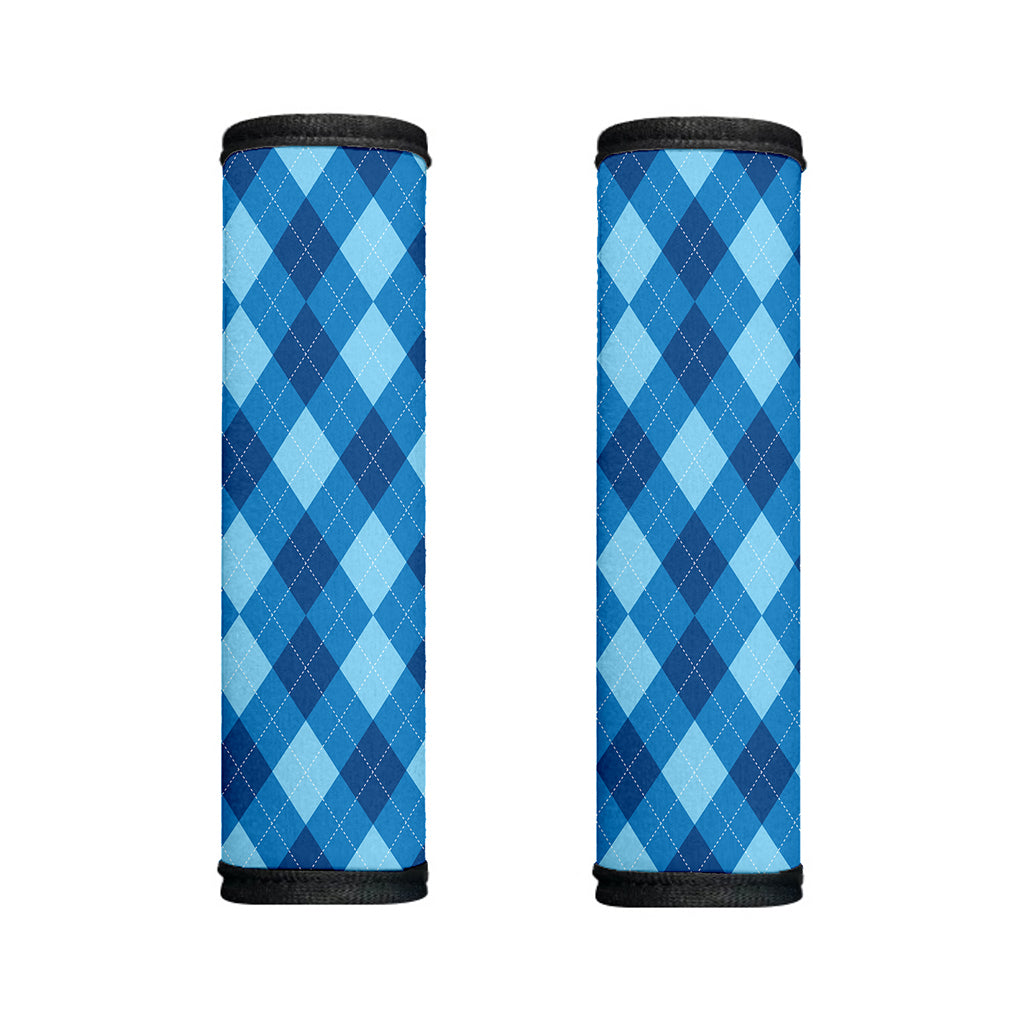 Blue Argyle Pattern Print Handle Covers