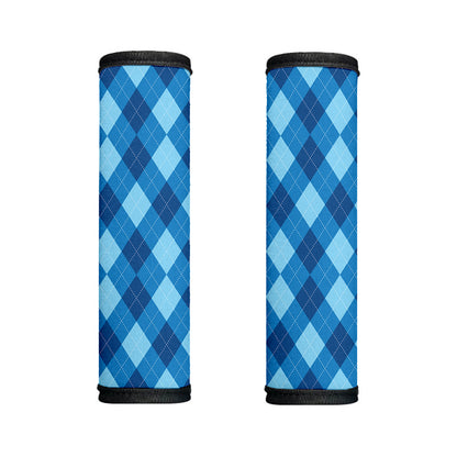 Blue Argyle Pattern Print Handle Covers