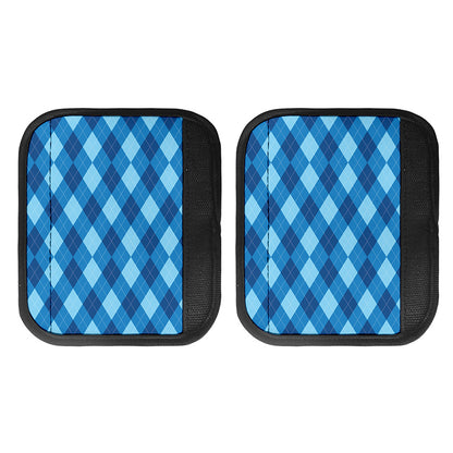 Blue Argyle Pattern Print Handle Covers