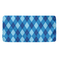 Blue Argyle Pattern Print Towel