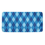 Blue Argyle Pattern Print Towel