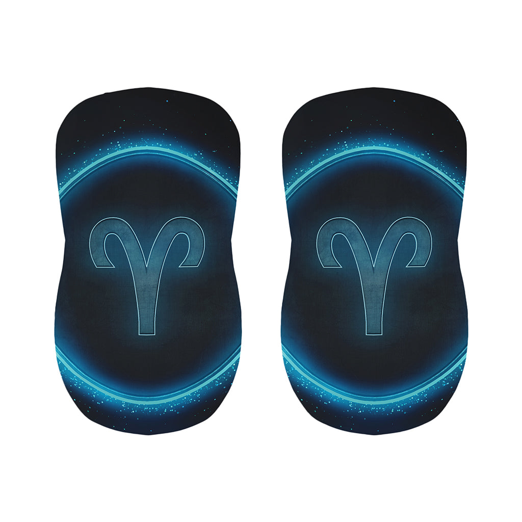 Blue Aries Zodiac Sign Print Bar Stool Covers