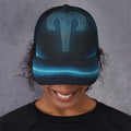 Blue Aries Zodiac Sign Print Baseball Cap
