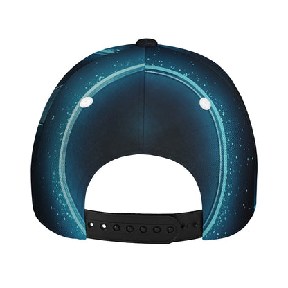 Blue Aries Zodiac Sign Print Baseball Cap