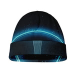 Blue Aries Zodiac Sign Print Beanie