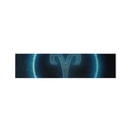 Blue Aries Zodiac Sign Print Bed Runner