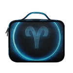 Blue Aries Zodiac Sign Print Briefcase Bible Bag