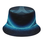 Blue Aries Zodiac Sign Print Bucket Hat