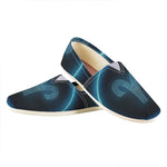 Blue Aries Zodiac Sign Print Casual Shoes