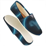 Blue Aries Zodiac Sign Print Casual Shoes