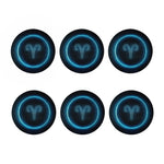 Blue Aries Zodiac Sign Print Coaster Set