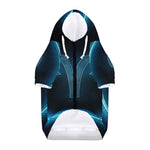 Blue Aries Zodiac Sign Print Dog Zip Up Hoodie