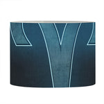 Blue Aries Zodiac Sign Print Drum Lamp Shade