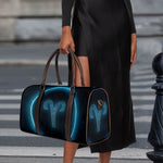 Blue Aries Zodiac Sign Print Duffle Bag