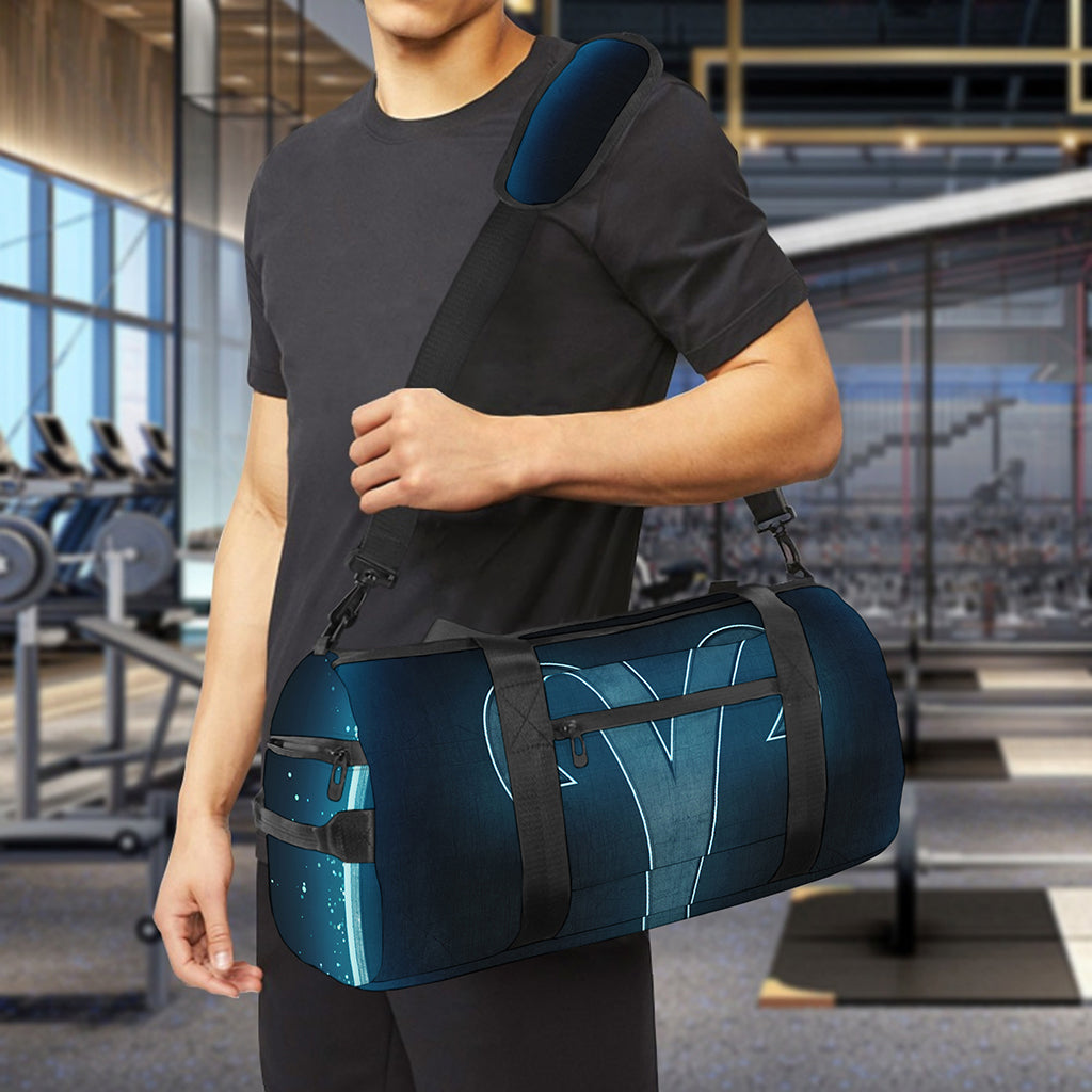 Blue Aries Zodiac Sign Print Gym Bag