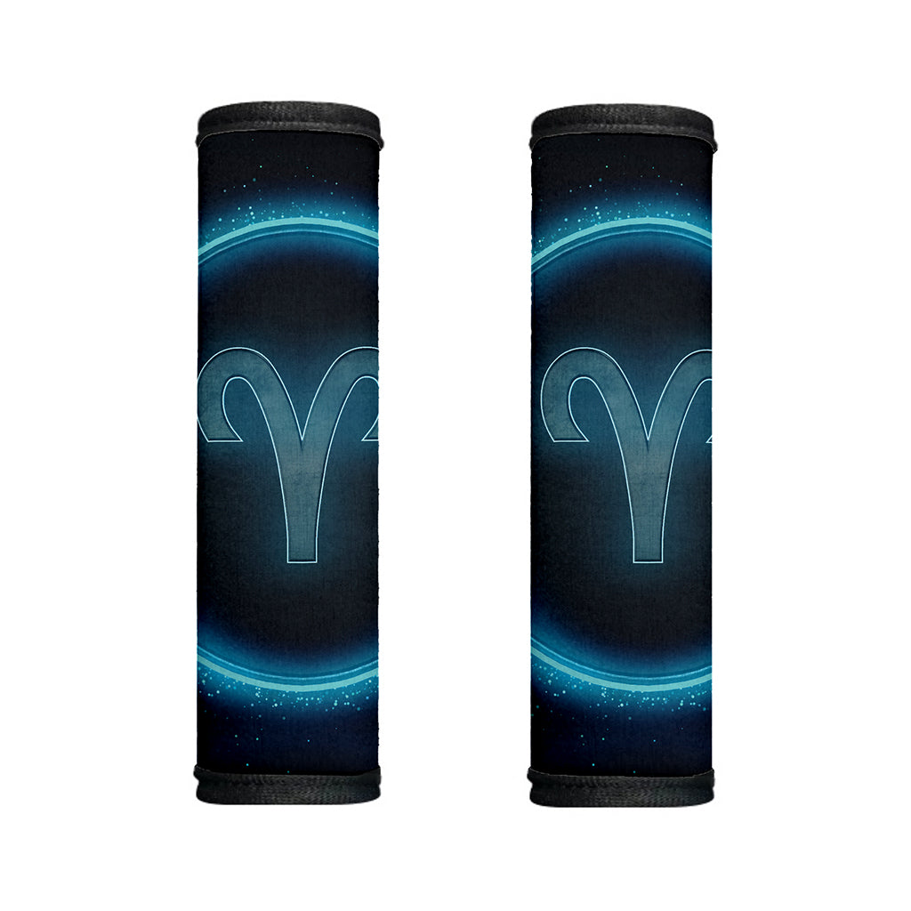 Blue Aries Zodiac Sign Print Handle Covers