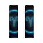 Blue Aries Zodiac Sign Print Handle Covers