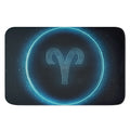 Blue Aries Zodiac Sign Print Indoor Door Mat