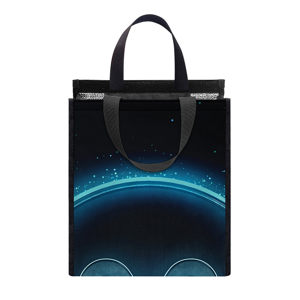 Blue Aries Zodiac Sign Print Insulated Lunch Tote