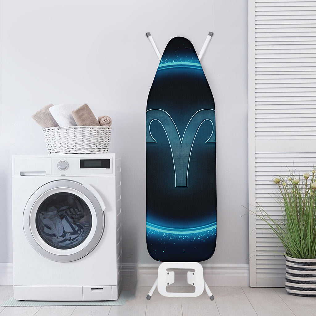 Blue Aries Zodiac Sign Print Ironing Board Cover