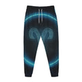 Blue Aries Zodiac Sign Print Jogger Pants