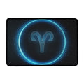 Blue Aries Zodiac Sign Print Kitchen Mat
