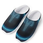 Blue Aries Zodiac Sign Print Mesh Casual Shoes