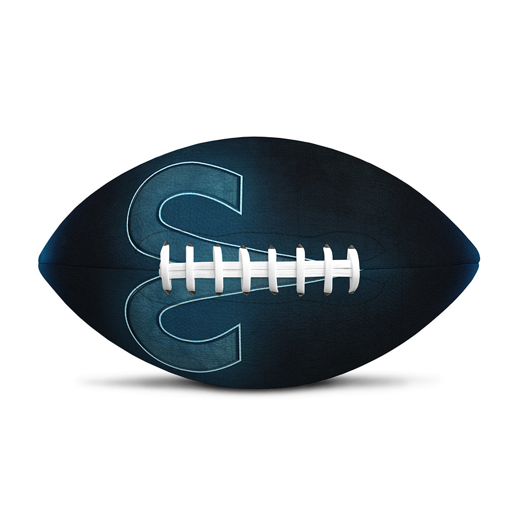 Blue Aries Zodiac Sign Print Rugby Ball