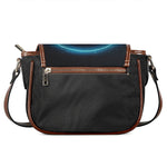 Blue Aries Zodiac Sign Print Saddle Bag