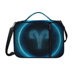 Blue Aries Zodiac Sign Print Shoulder Strap Bible Bag